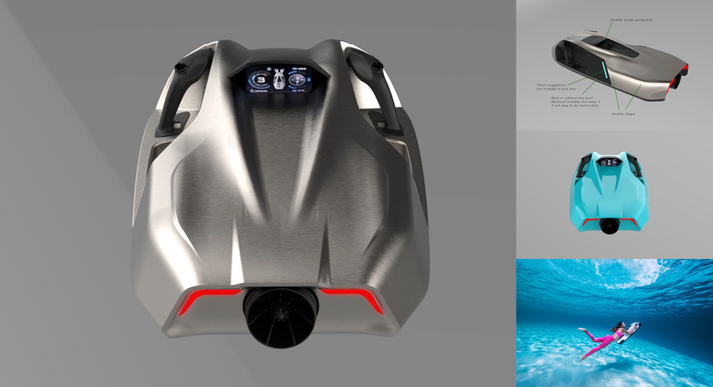 Electric sea scooter — marine product design by Yacouba Galle