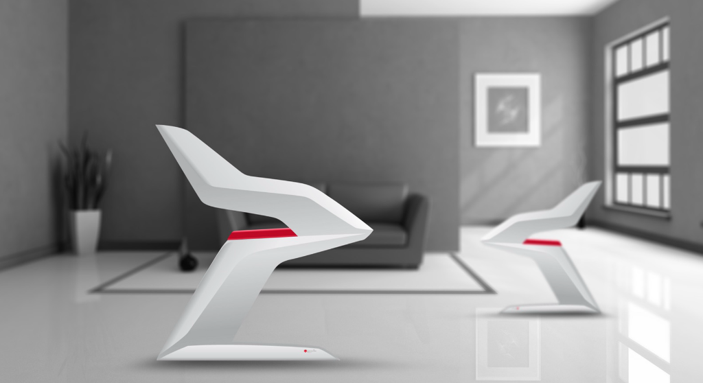 Futuristic chair design — furniture concept by Yacouba Galle