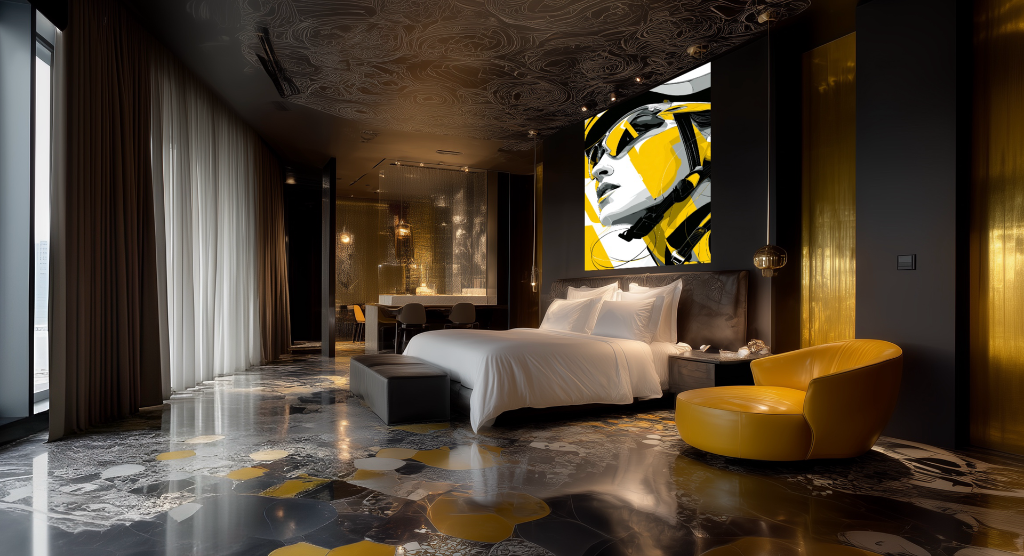 Resort pool and lounge — hospitality design by Yacouba Galle