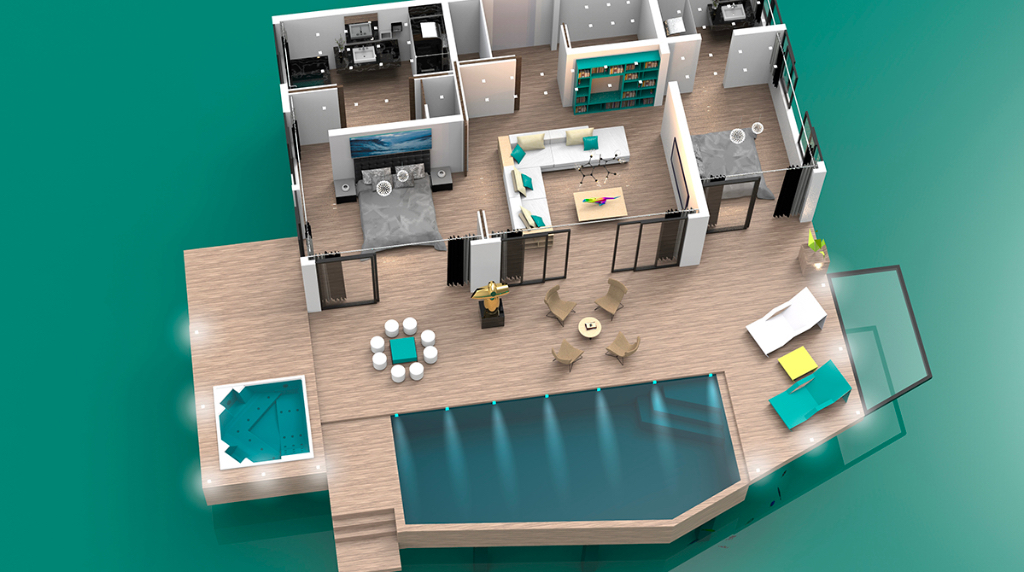 Water Villa Floorplan — Design by Yacouba Galle Water villa floorplan — hospitality design by Yacouba Galle