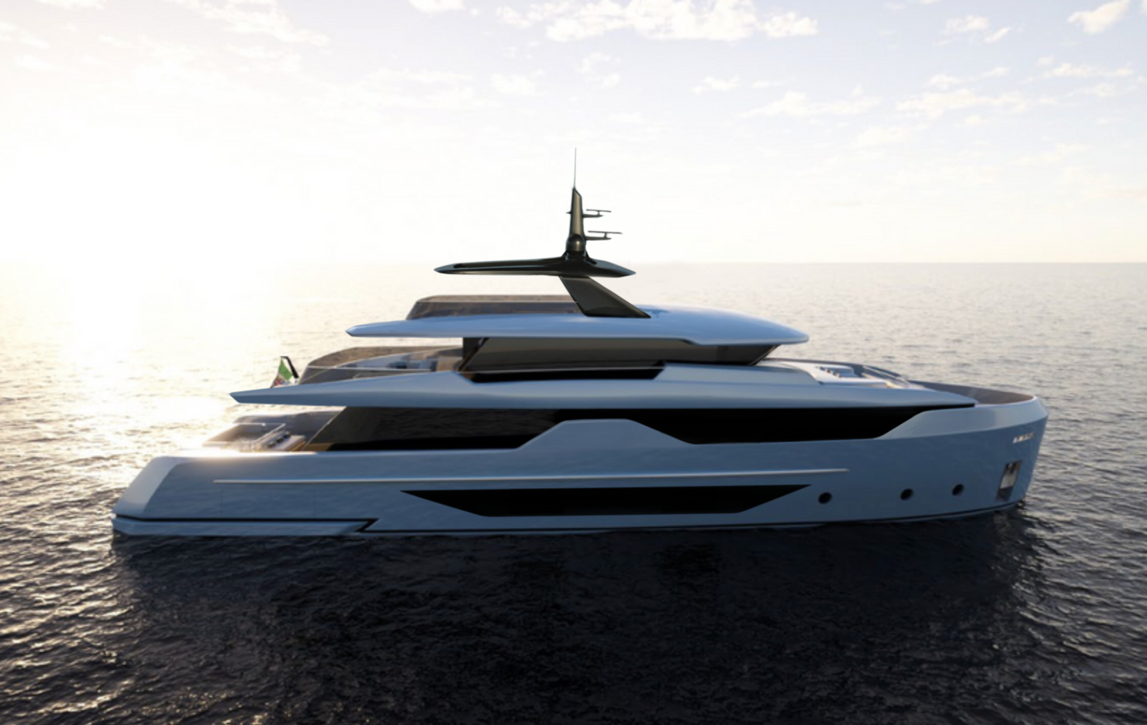 Luxury motor yacht concept by Yacouba Design Studio – contemporary exterior yacht design