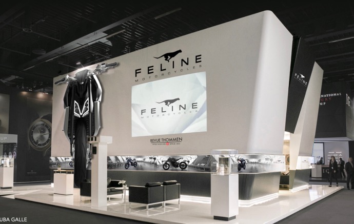 Stand Feline motorcycles Stand de la marque de moto Feline motorcycles
