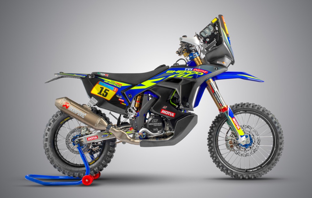 Design de la moto Sherco pour le Rallye Dakar